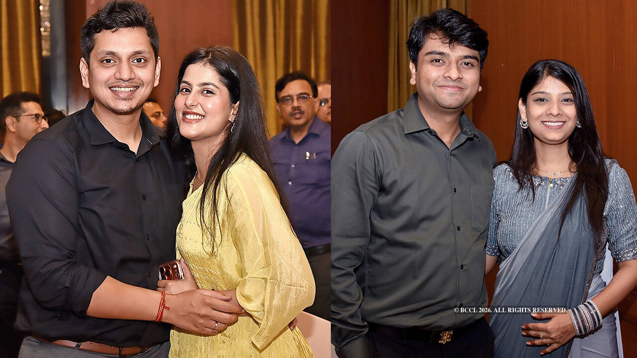 (L) Pratyush Tewari and Sushmita Singh (R) Mohit and Saumya Agarwal