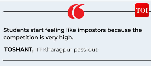 The impostor feeling starts hitting students