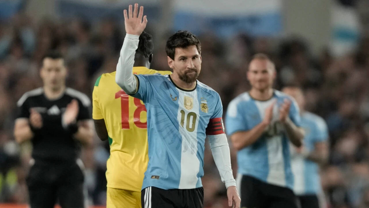 Argentina's Lionel Messi<br>