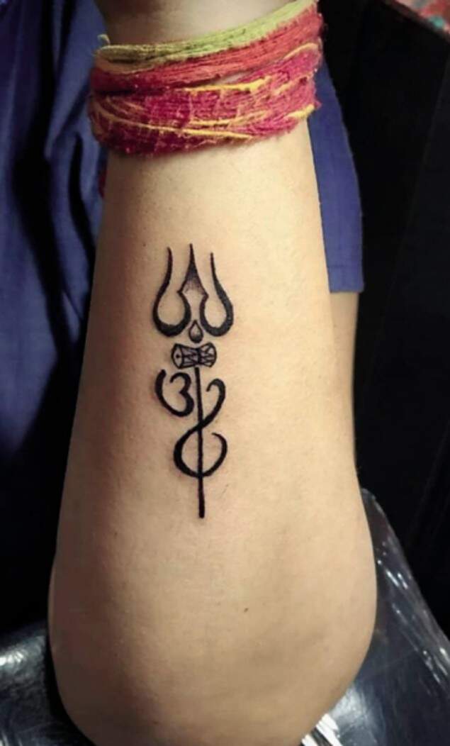 Xpose Tattoos Jaipur  Shiva and trishul with om tattoo   for more info  Contact 917568000888 Website httpxposetattooscom Address 3rd  floor Crystal Palm Mall 22 Godam Circle Jaipur Facebook  wwwfacebookcomXposeTattoosJaipur Snapchat