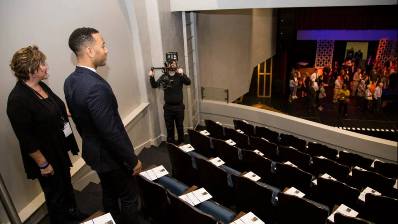 John Legend funded the revival of the auditorium<br>