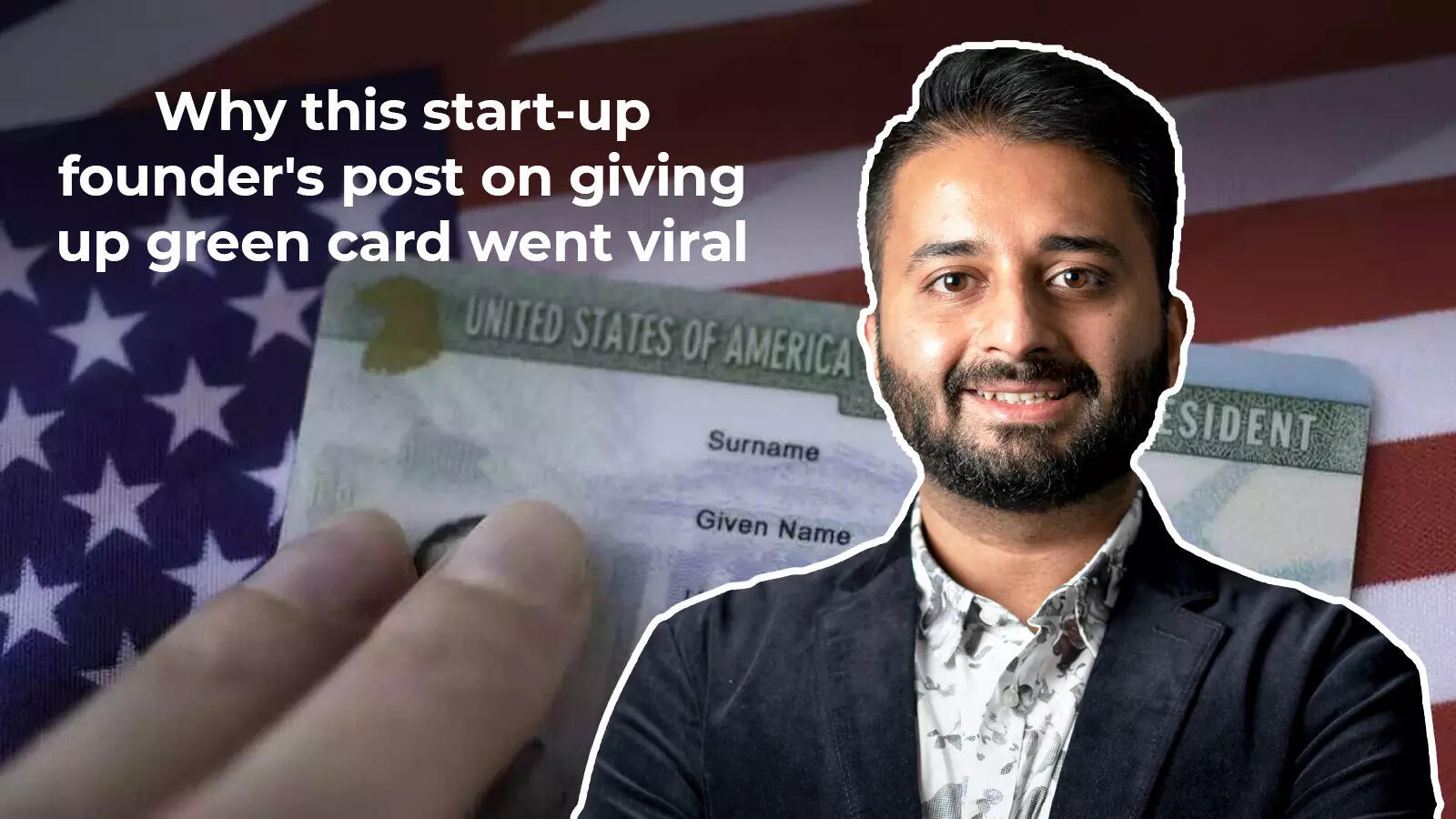 Why I gave up my green card, happily' | India News - Times of India