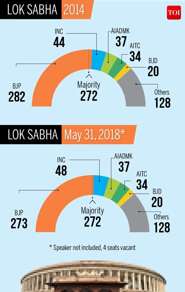 Lok Sabha Election Result BJP majority in LS down from 282 to 273