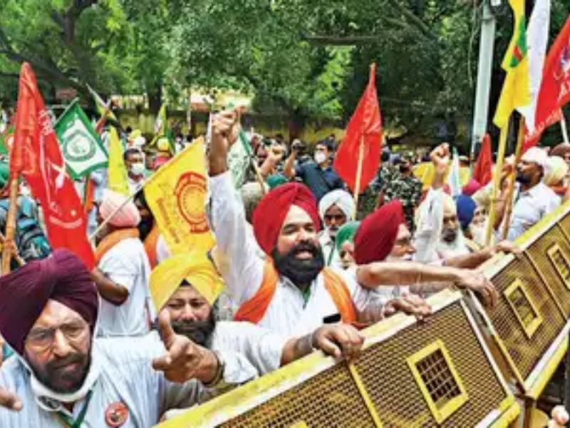 Visuals from the protest