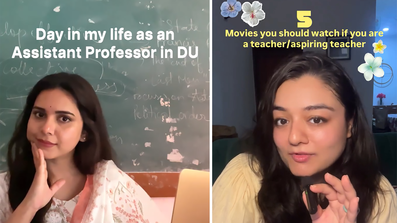 Social media, however, can blur some boundaries, and professor creators have noticed the shift too (Pics: @prasoliterature, @ishita.creates)