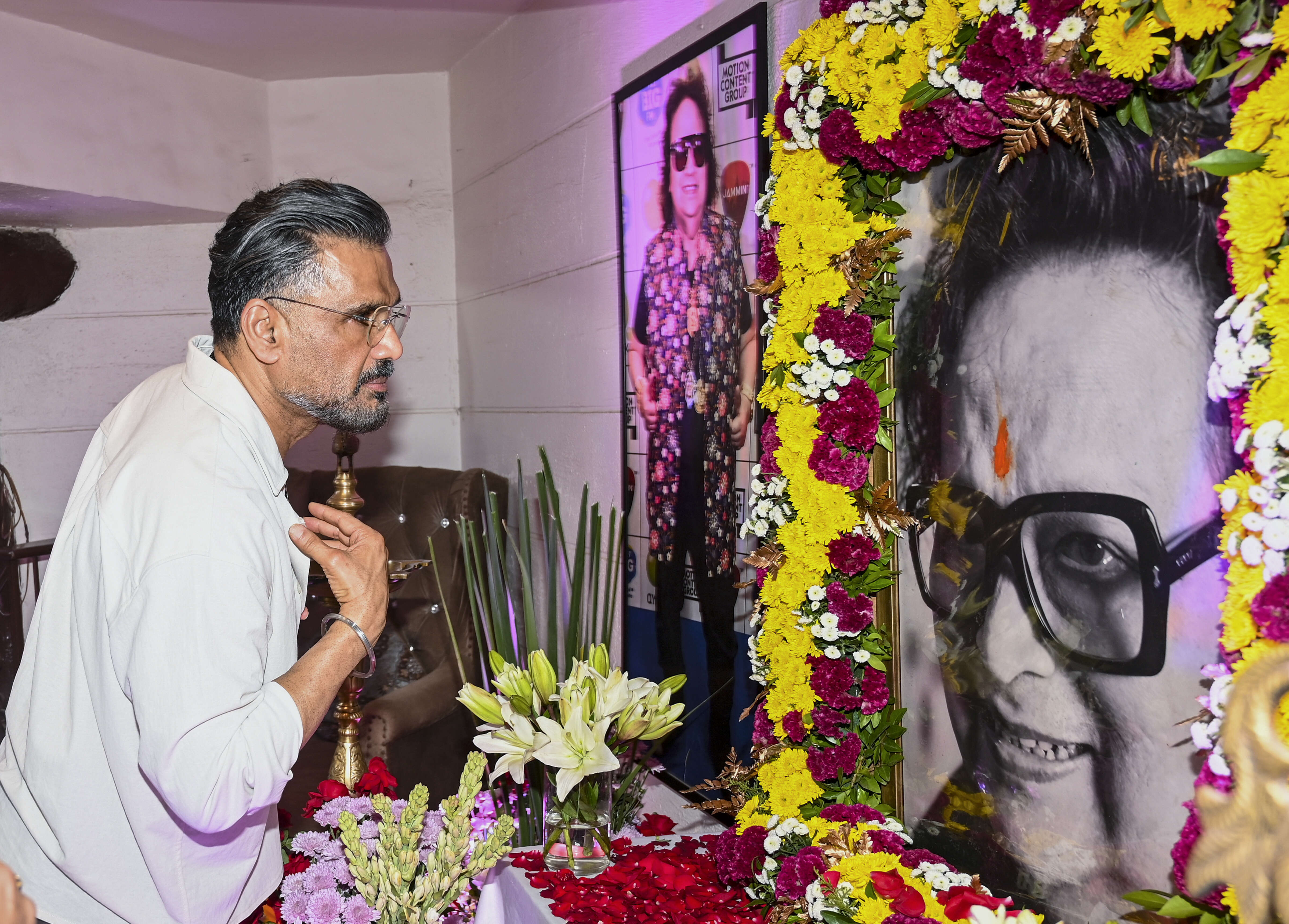 Naming ceremony of Bappi Lahiri Marg