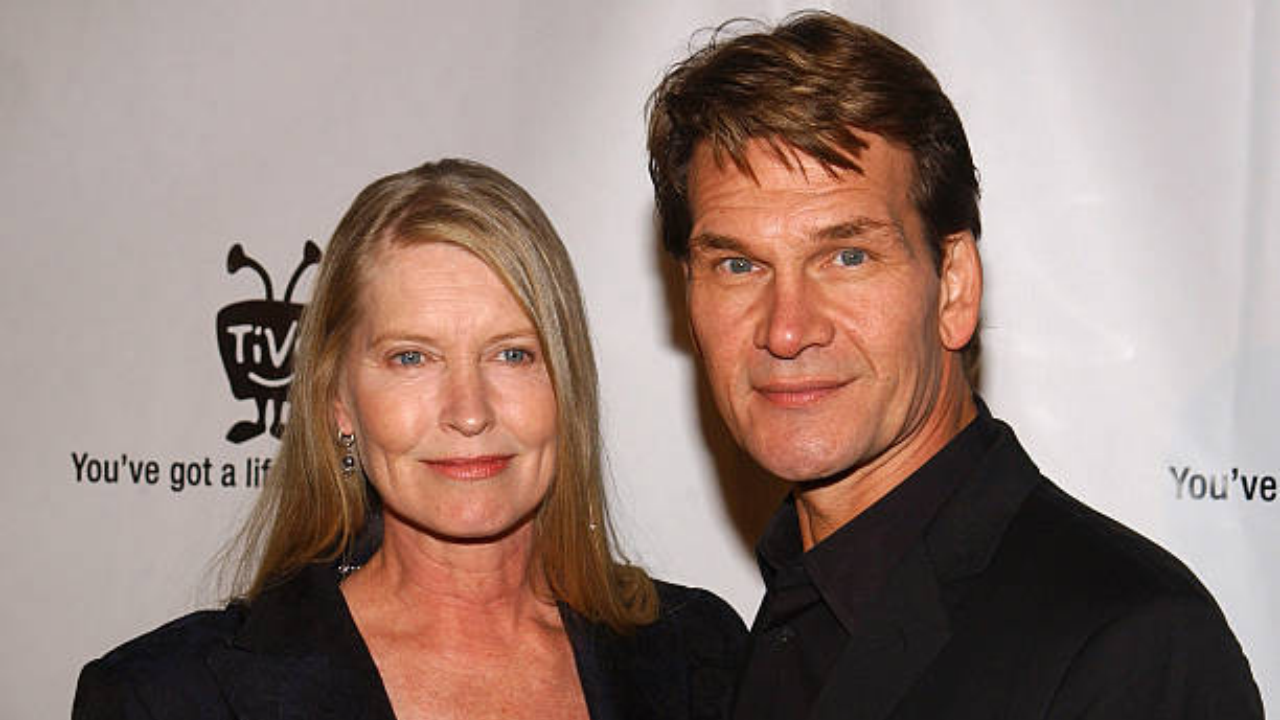 Patrick Swayze with wife Lisa Niemi<br>