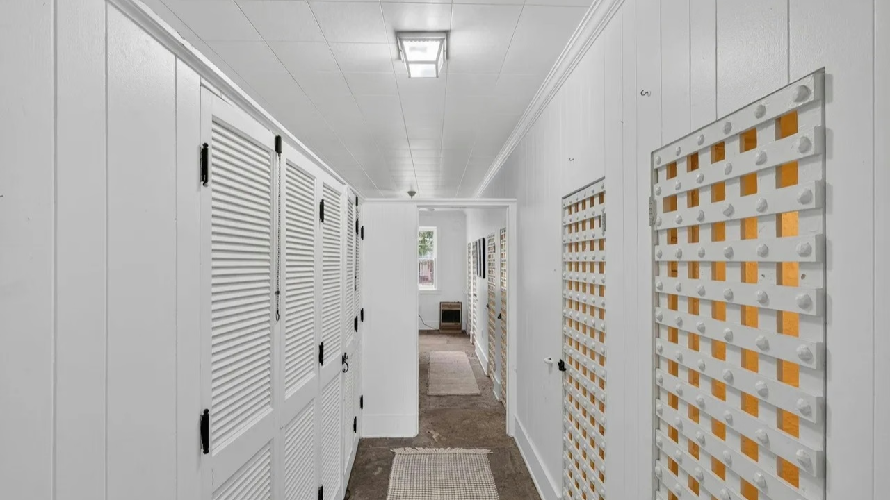 Six original jail cells still remain inside the 2,960-square-foot property, with several now serving everyday household purposes<br>