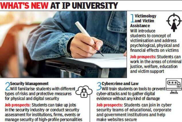 Ip University Offers Three New Courses On Cybercrime Security Victimology Delhi News Times Of India