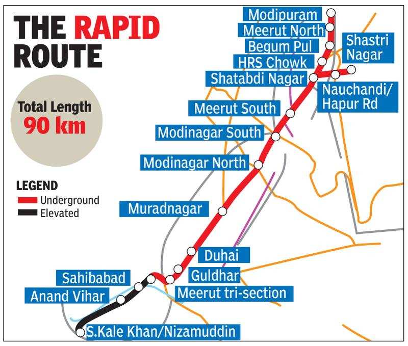 Land cleared for Delhi-Meerut rapid rail link | Noida News - Times of India
