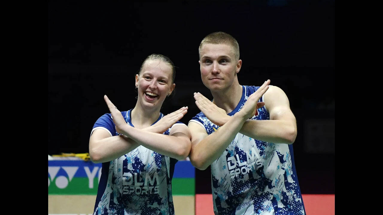 France's Thom Gicquel and Delphine Delrue