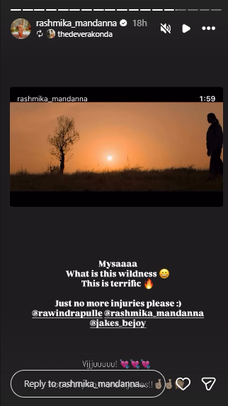 Vijay Deverakonda's IG post