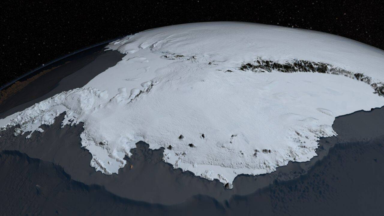 How did mercury become trapped in Antarctica