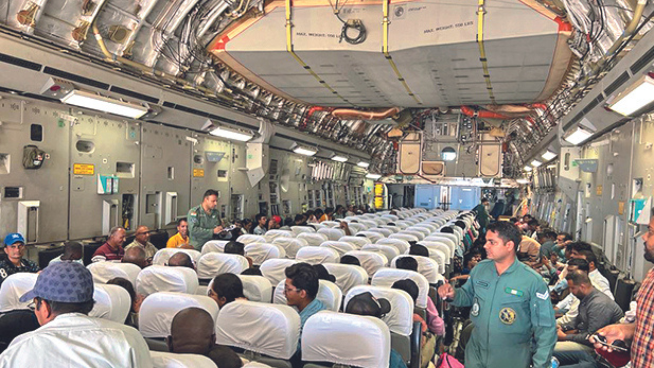 IAF airlifts 192 from Sudan in 24-hour &lsquo;non-stop op&rsquo;