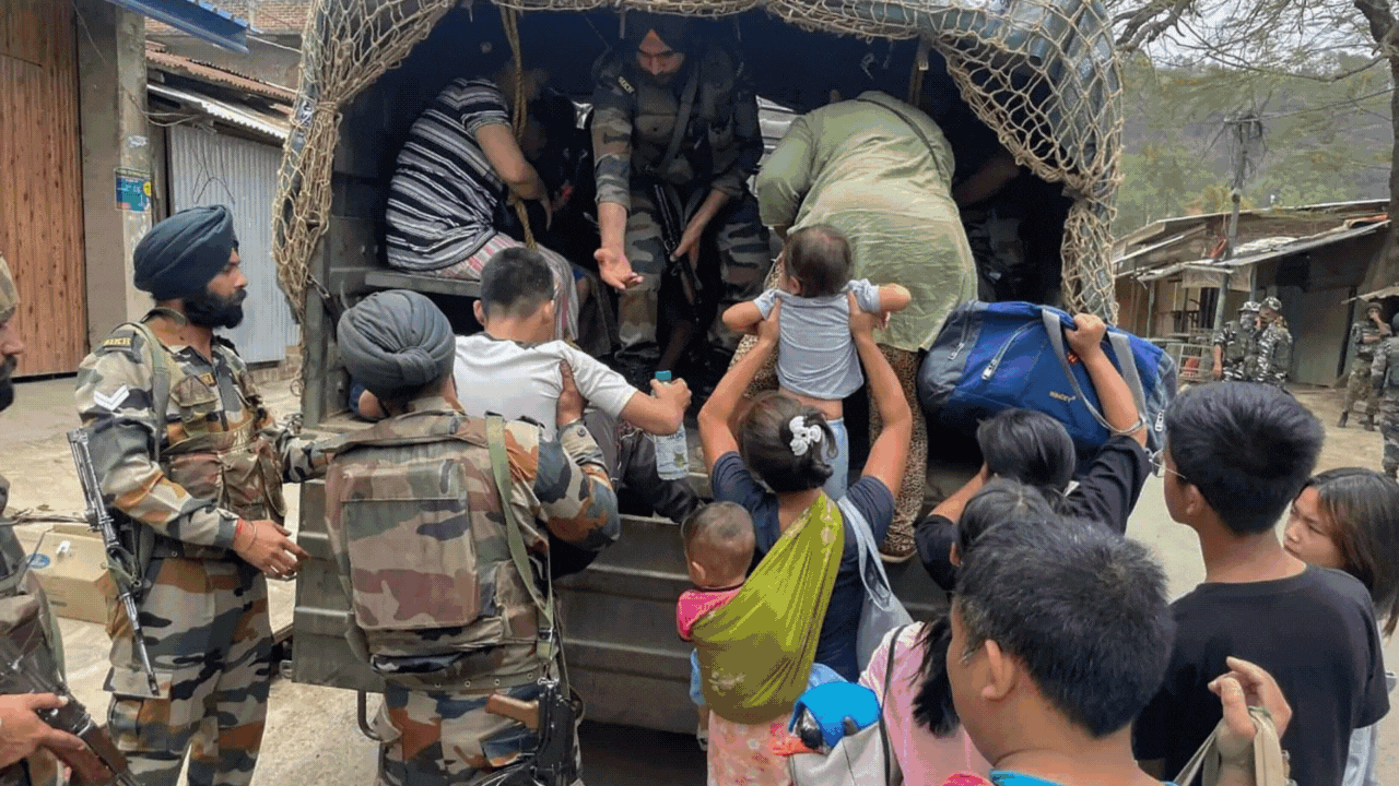 States race to get people out of Manipur, some on special flights