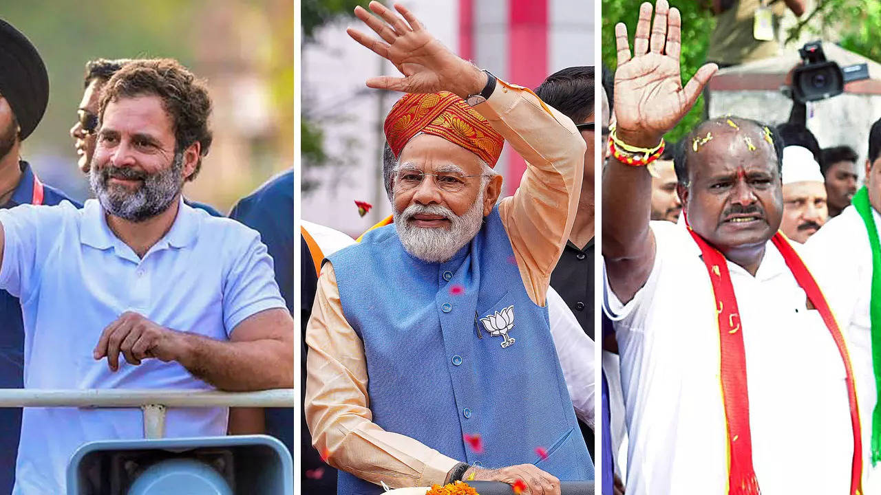 Karnataka election campaign: How parties went all out to woo voters ahead  of May 10 elections | - Times of India