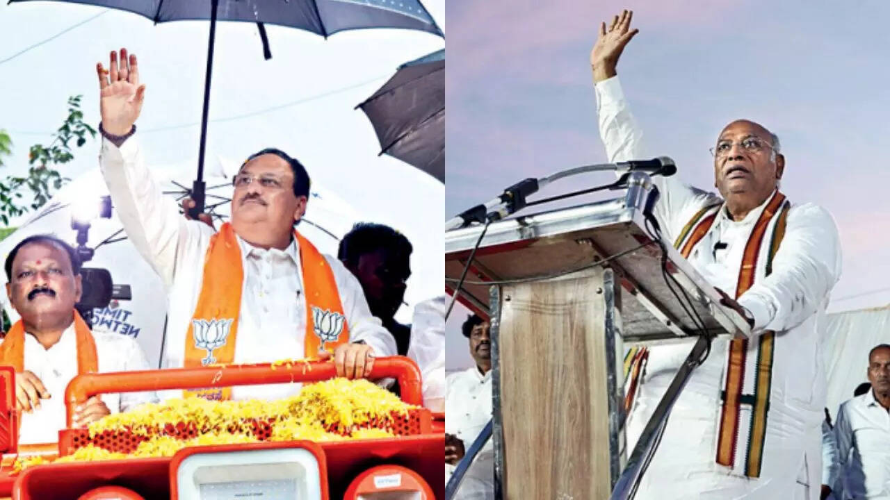 Karnataka polls: Double-engine vs corruption &mdash; Campaign story of BJP, Congress