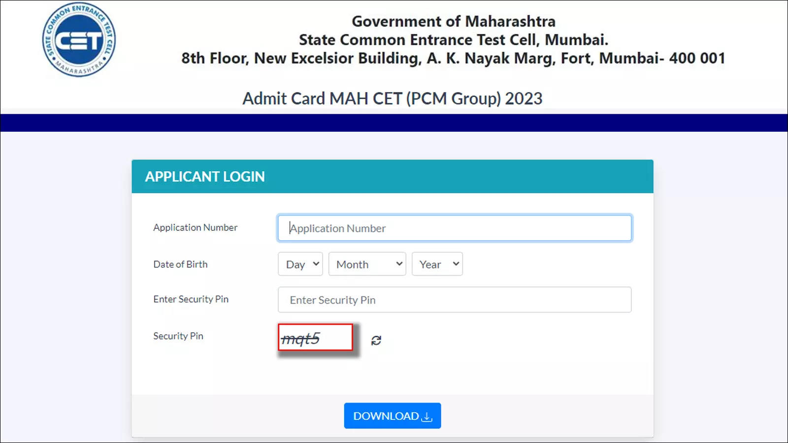 MHT CET PCB Admit Card 2023 Releases Today Here's How To Download