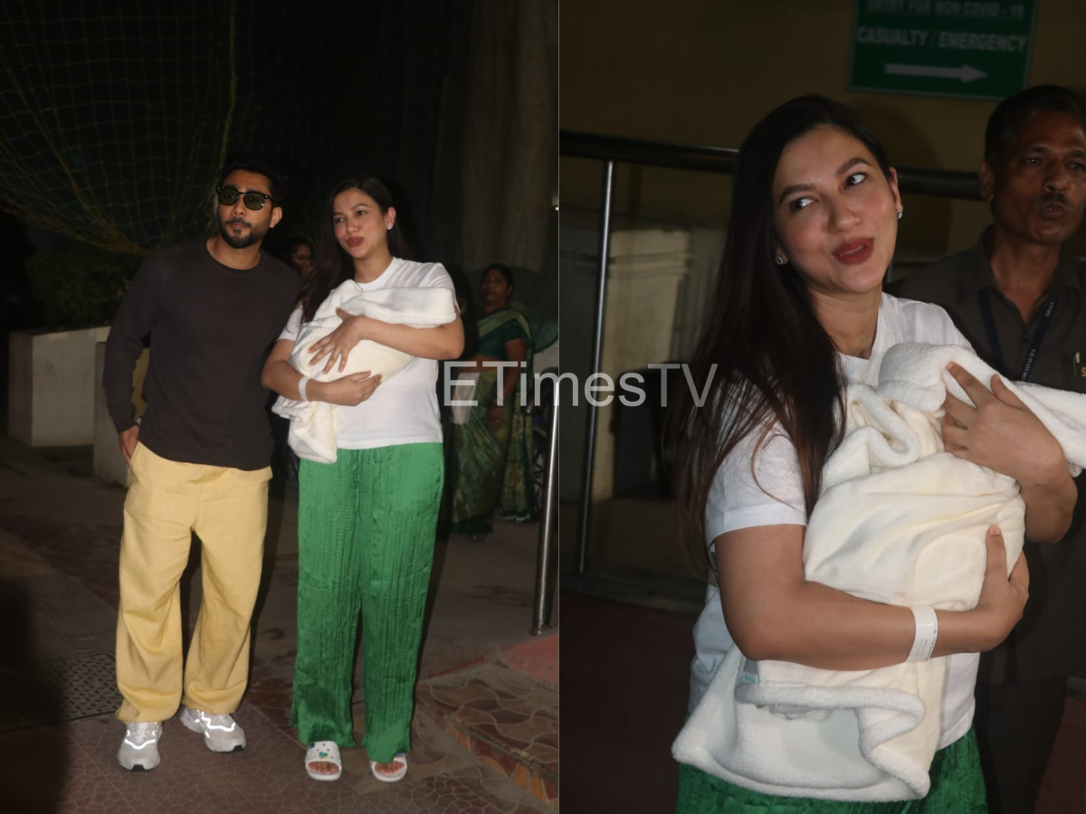 Gauahar Khan and Zaid Darbar leave the hospital with their baby boy and thank everyone for their wishes; watch video