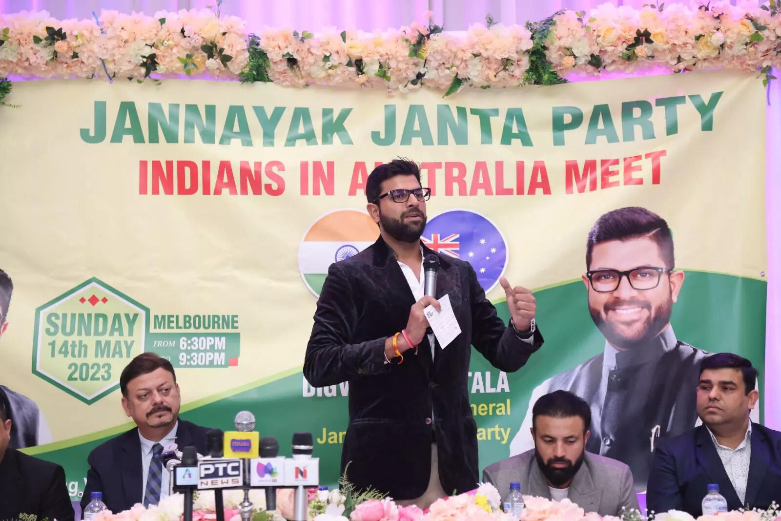 JJP to start a helpline for Parvasi Haryanvis, a dedicated wing for NRIs will be formed in the party, says Digvijay Chautala – Times of India