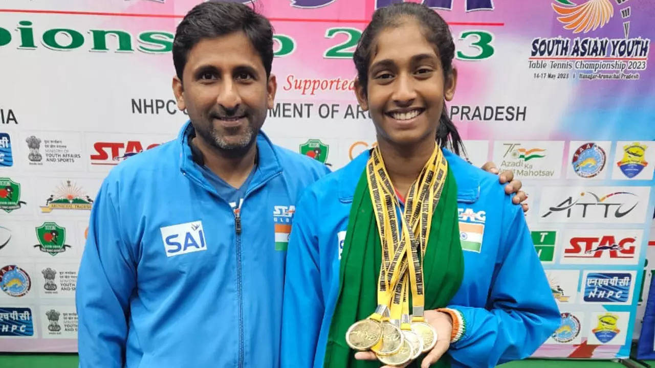 Jennifer Varghese sweeps all 5 gold medals in South Asian TT, picked to play for India in Asian U-19 championship More sports News