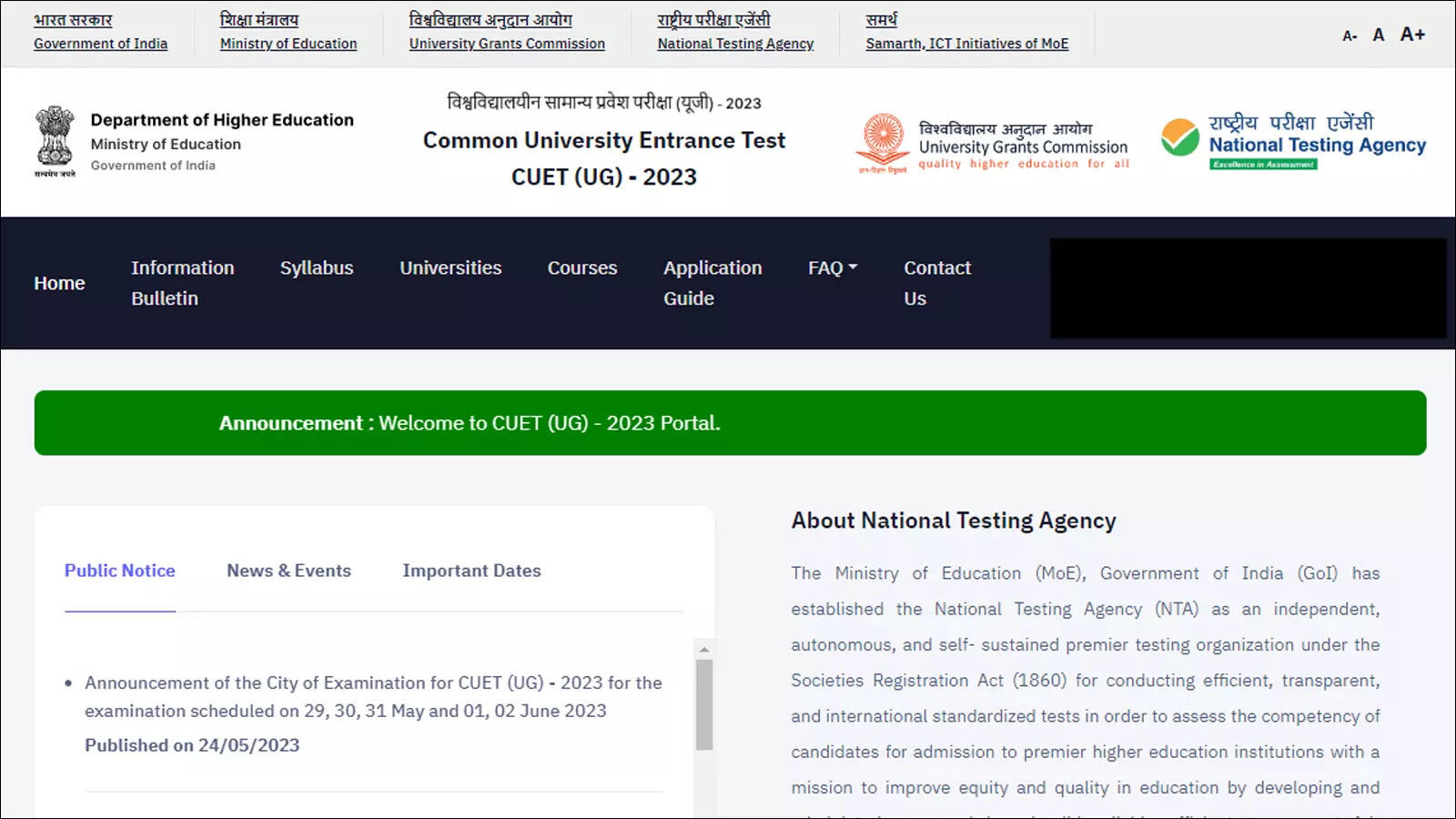 NTA releases CUET (UG) 2023 City Intimation Slip: Check your exam details here – Times of India