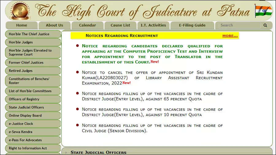 Patna High Court announces written test result for Translator Recruitment 2022 – Times of India