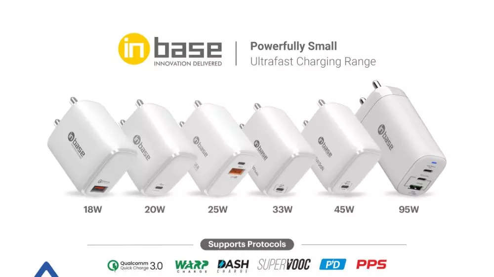 Inbase launches 7 multi-protocol chargers: Price, features and more