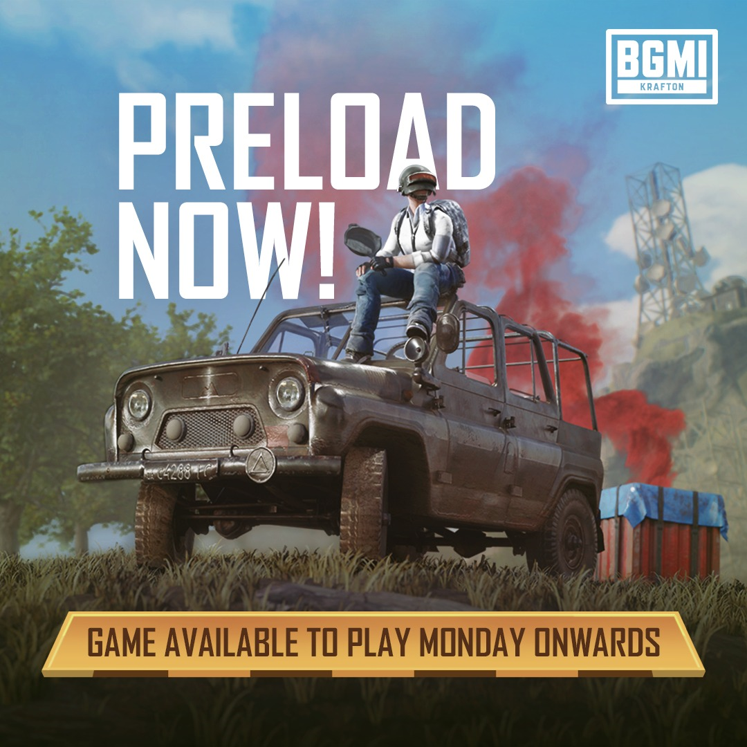 BGMI is now available in India for “preloading”.  This is where players can start playing