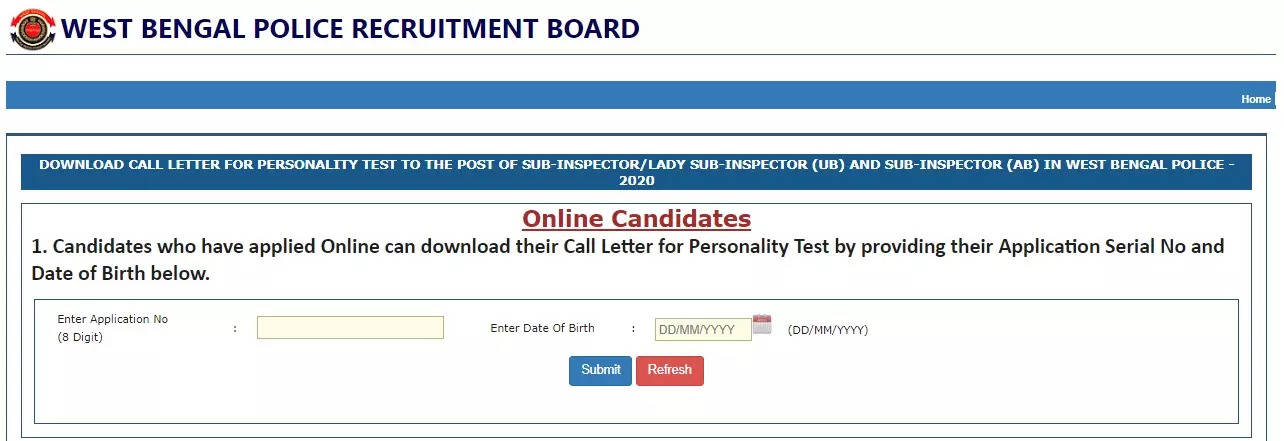 WB Police PT Admit Card 2020 released for SI, LSI on wbpolice.gov.in; direct link to download