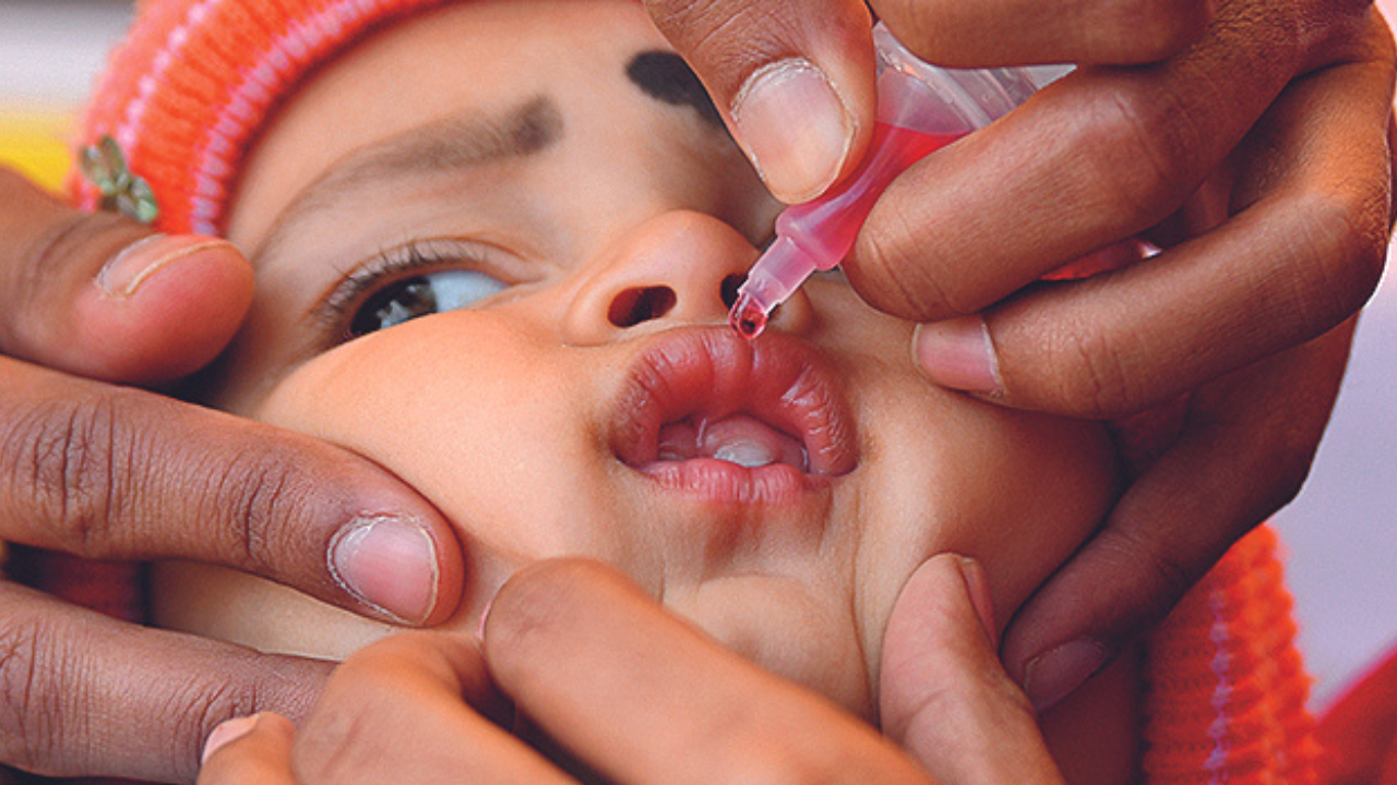 On Day 1 of polio drive, city achieves 60% target