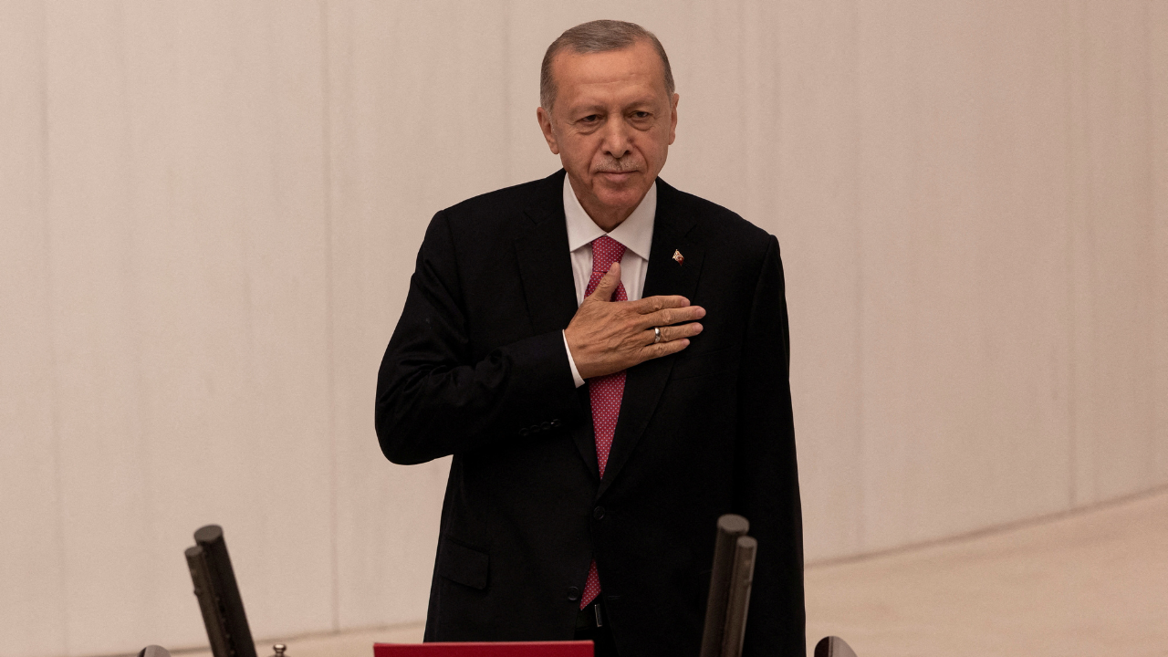 Turkey's Erdogan takes oath of office, ushering in his third presidential term