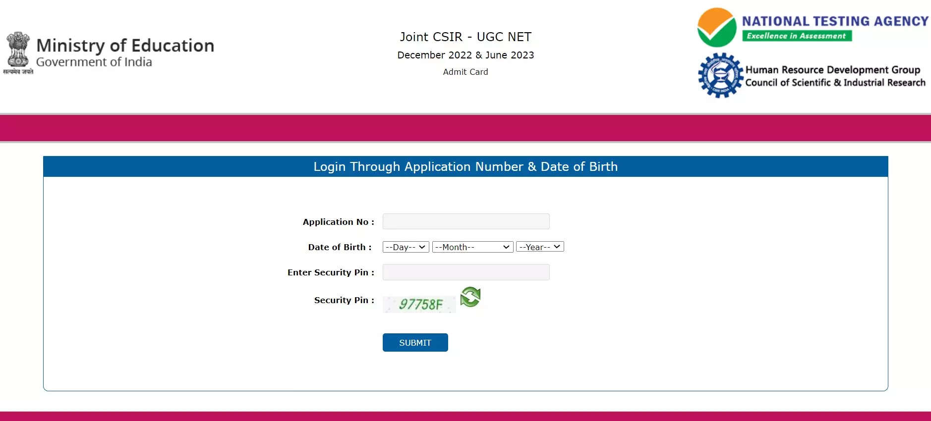 CSIR NET Admit Card 2023 released on csirnet.nta.nic.in, exam begins June 6
