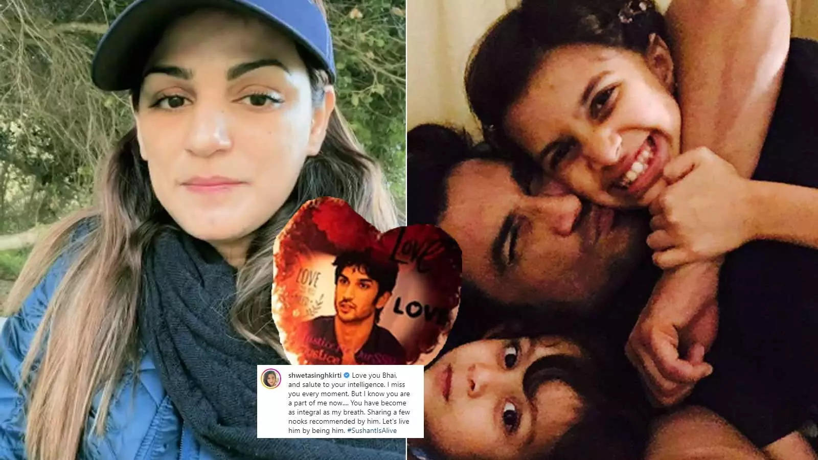 SushantIsAlive! Shweta Singh Kirti shares heartwarming post for her late  brother Sushant Singh Rajput on his 3rd death anniversary; fans get  emotional | Hindi Movie News - Bollywood - Times of India