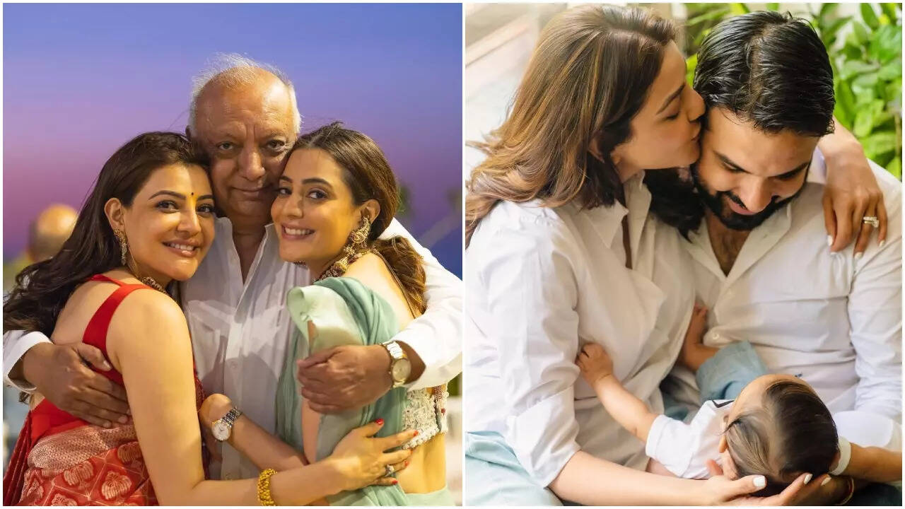 Kajal Aggarwal showers love on all the dads in her family on Father's Day |  Telugu Movie News - Times of India