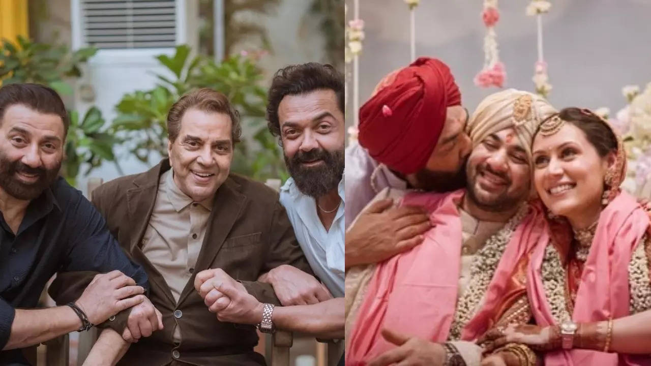 Sunny Deol, Bobby Deol share priceless photos from Karan Deol-Drisha Acharyas wedding festivities - Pics inside Hindi Movie News