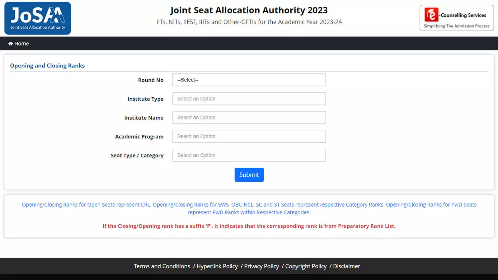 JoSAA 2023 Cutoff for Round 1 Released: Check Opening and Closing Ranks for IITs, NITs, and More – Times of India