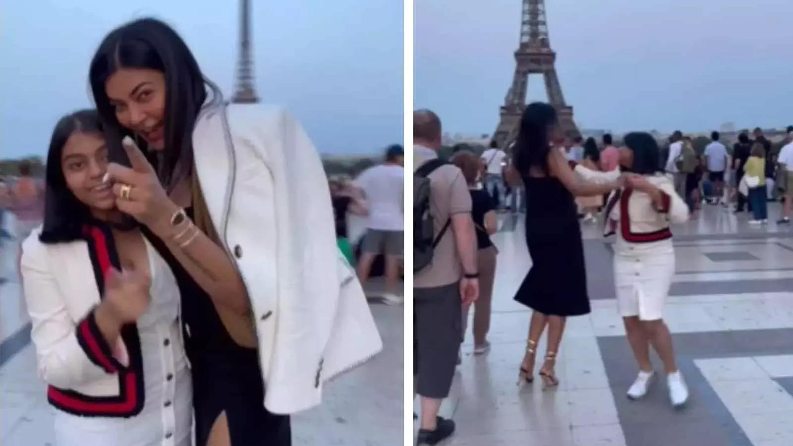 Sushmita Sen grooves with daughter Alisah in front of Eiffel Tower before  she leaves to study abroad: 'I will forever cherish our dance' - WATCH  video | Hindi Movie News - Times of India