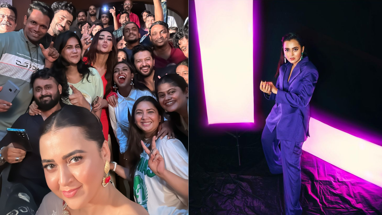 Tejasswi Prakash wraps up the shoot for Naagin 6; shares photo with co-stars