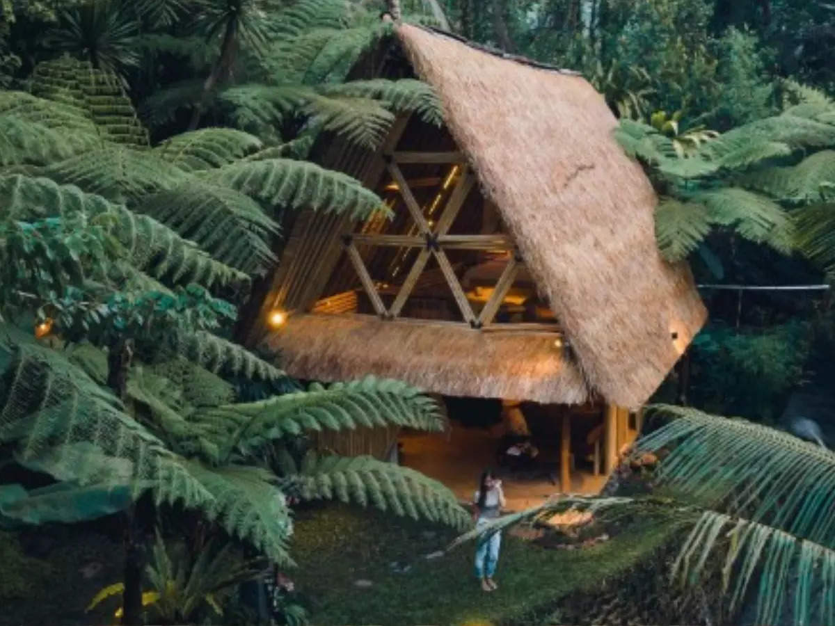 This Bali hotel is all about iconic bamboo houses in mountains