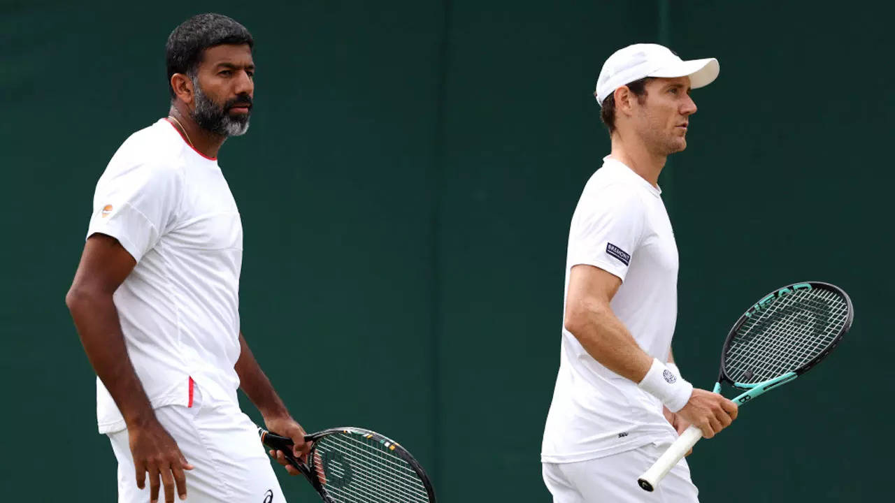Rohan Bopanna and Matthew Ebden. (Photo by Patrick Smith/Getty Images)