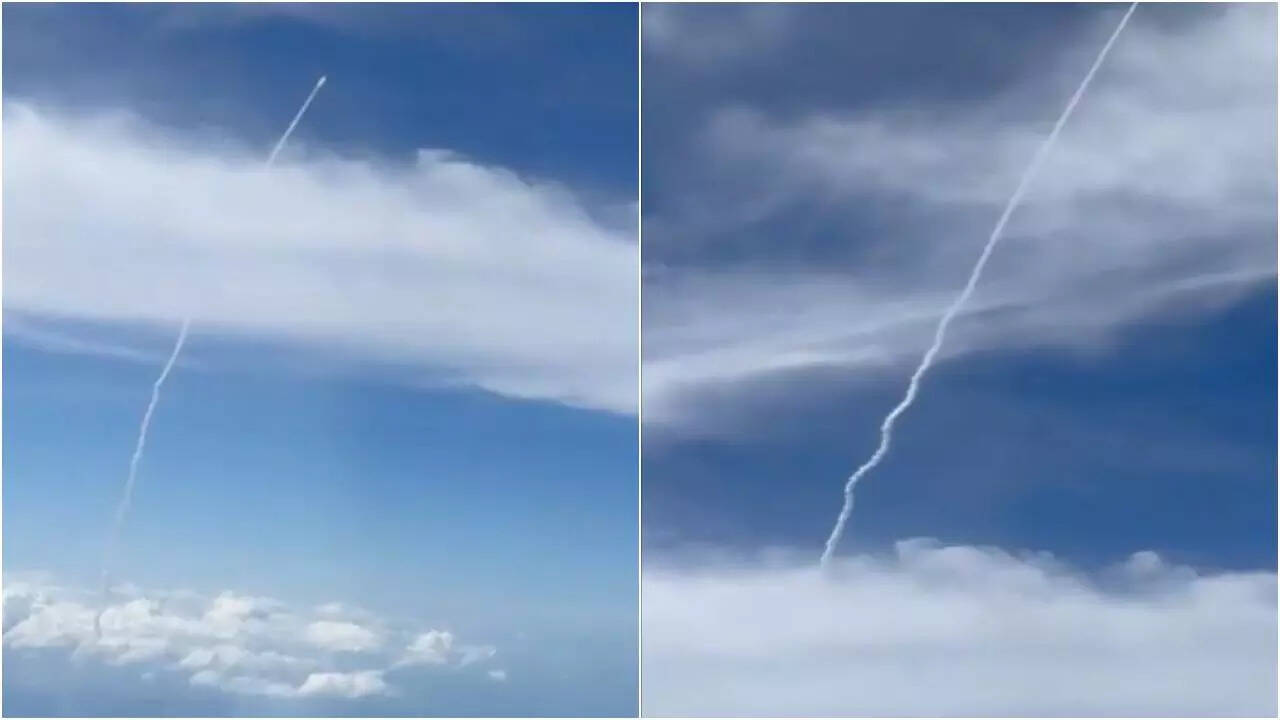 Watch: Passenger captures Chandrayaan-3 lift off from flight