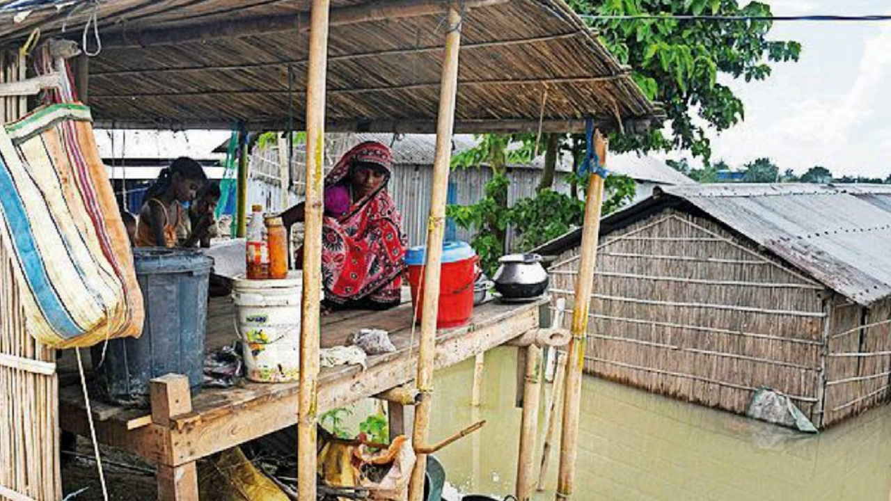 Assam stares at more misery after heavy showers forecast | Guwahati News – Times of India