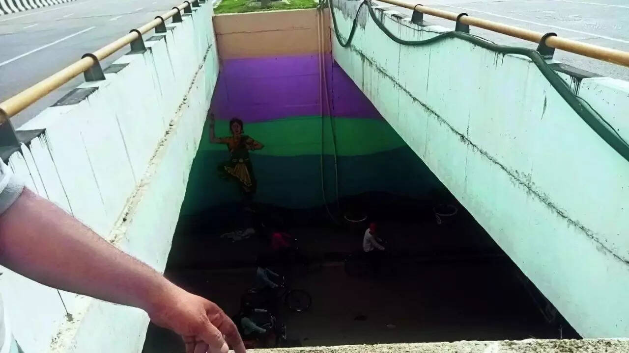 Making reels, couple on bike fall off flyover in Varanasi, kill man below