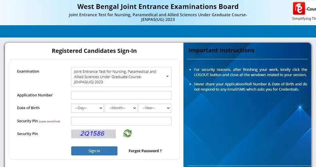 JENPAS UG Result 2023 declared on wbjeeb.nic.in, direct link to download – Times of India