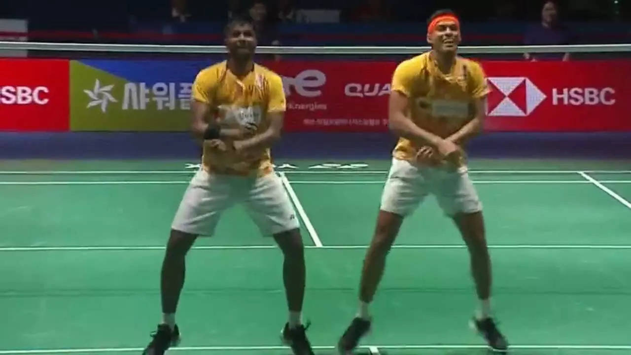 Watch Satwik-Chirag celebrate Korea Open victory in Gangnam style Badminton News