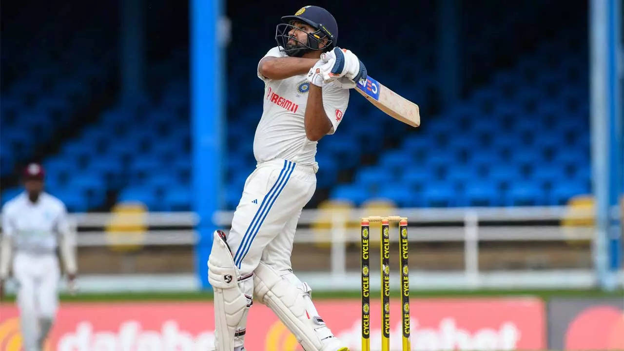 India vs West Indies Rohit Sharma slams his fastest Test fifty Cricket News