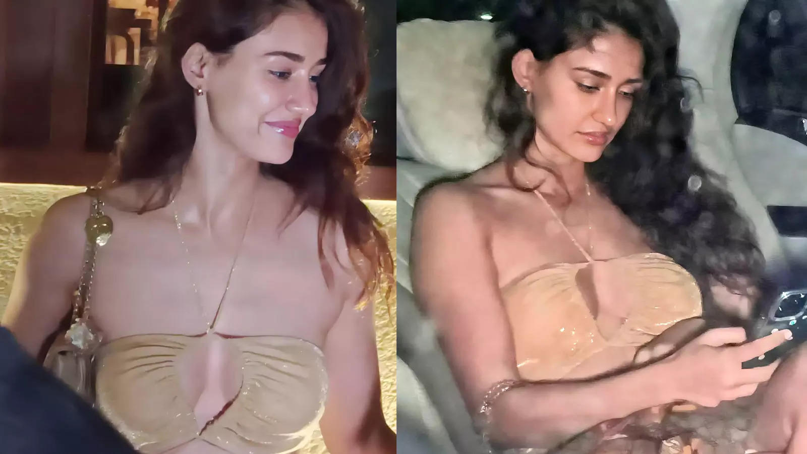 Disha Patanis OOPS moment caught on camera as she steps out in a cut out dress; See pics Hindi Movie News