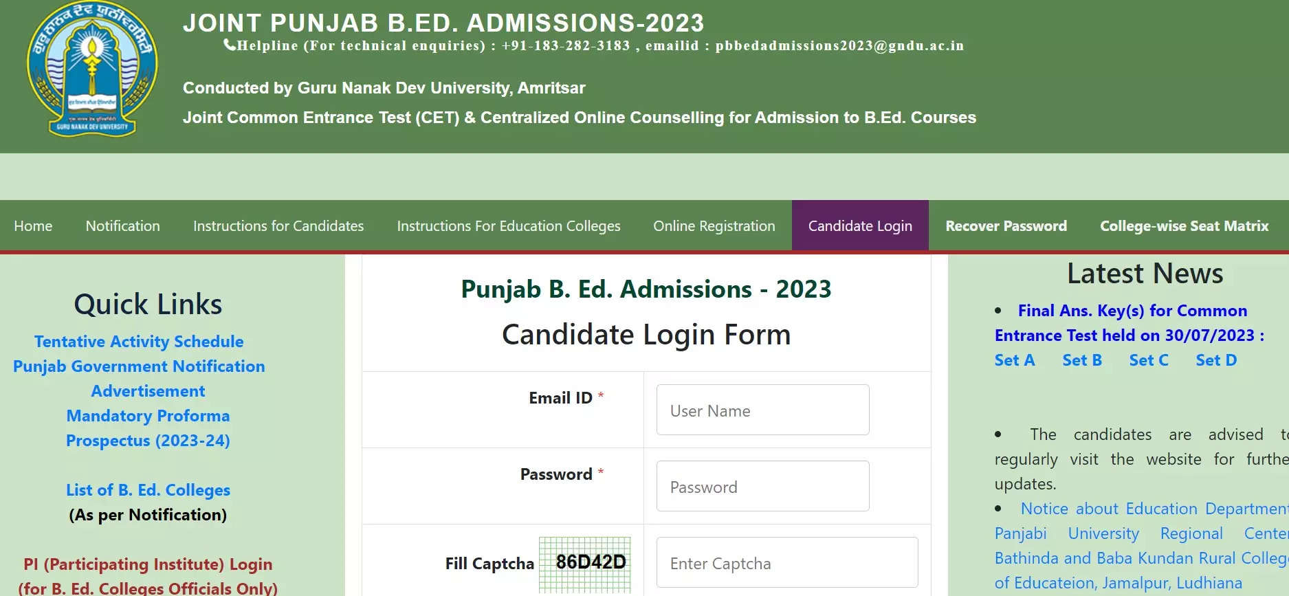 Punjab BEd CET Result 2023 today at punjabbedadmissions.gndu.ac.in, direct link here – Times of India