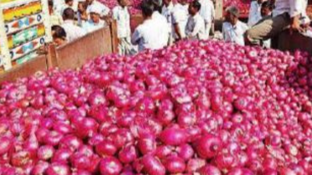 Onion price at Maharashtra wholesale market up 48% in 1 week to 8-month high | Nashik News – Times of India